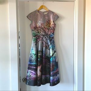 Mary Katrantzou Babelonia Metallic Jacquard Dress